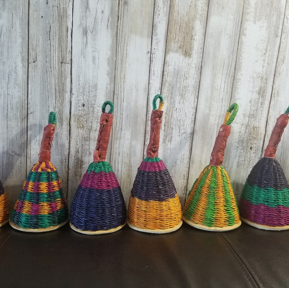 Hand woven rattle and music maker toy ($18 each)